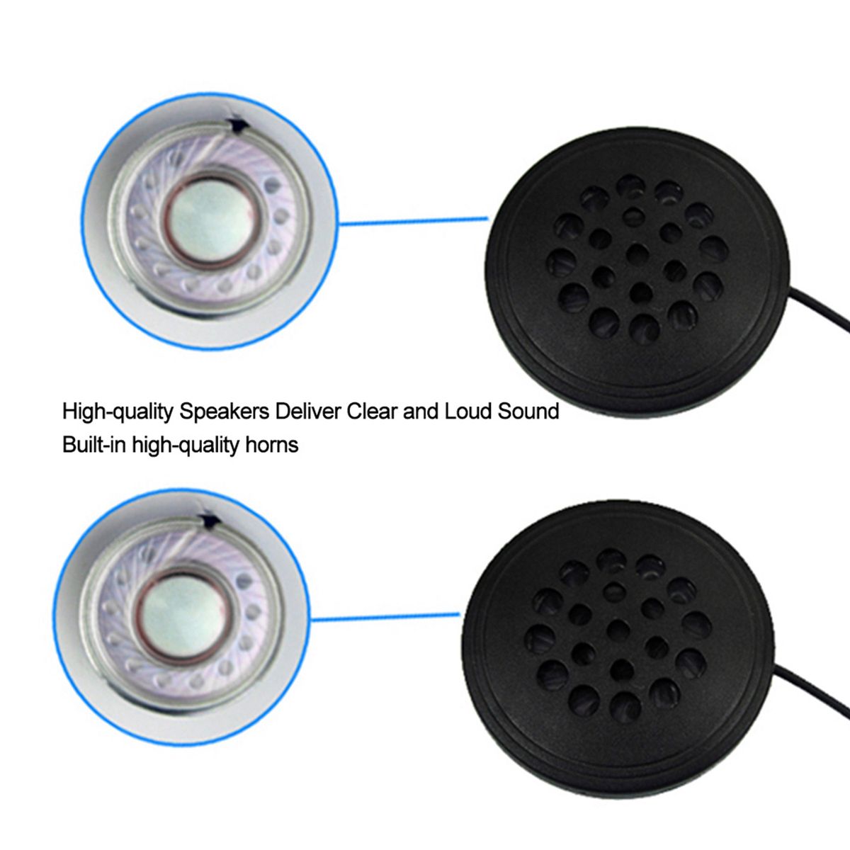 Wired Headphones Motorbike Intercom Helmet High-quality