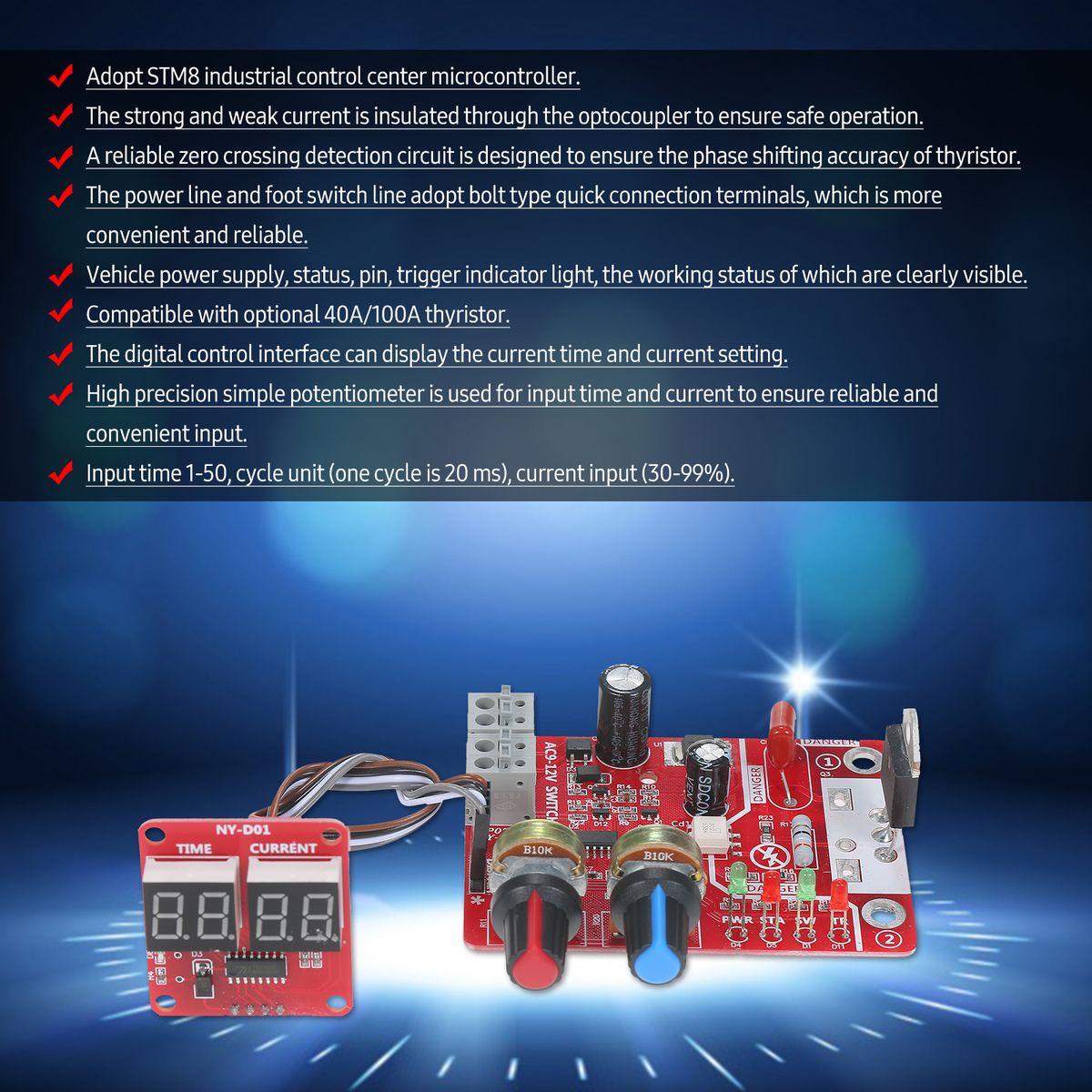 40A Spot Welding Control Board DIY Control Board Digital
