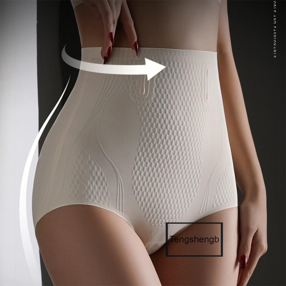 High Waist Anti Curl Shaping Panties Soft Elastic Breathable