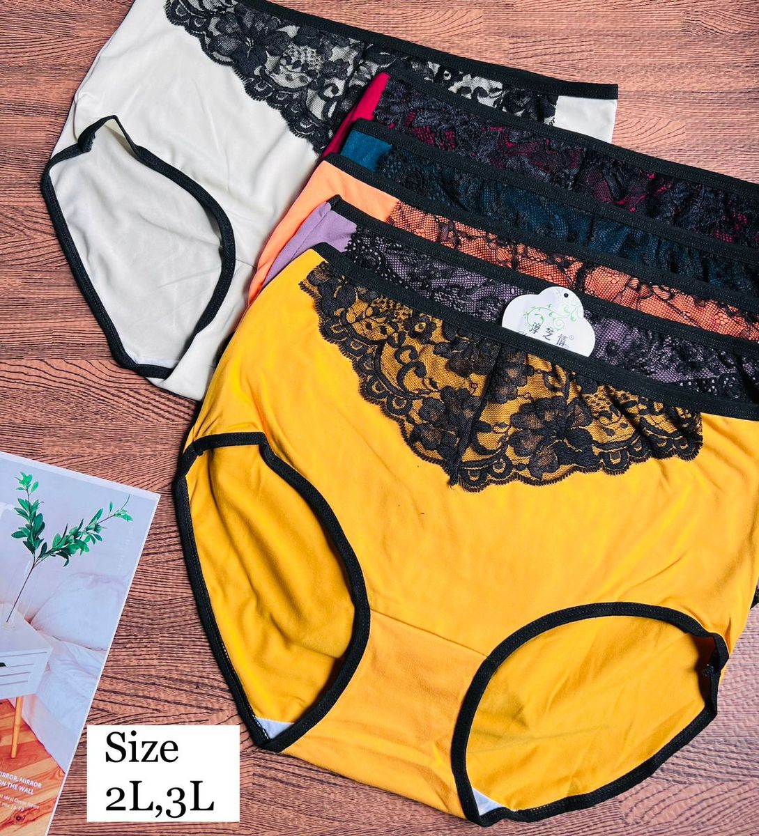 6pcs Plus Size Ladies Hipster Panties