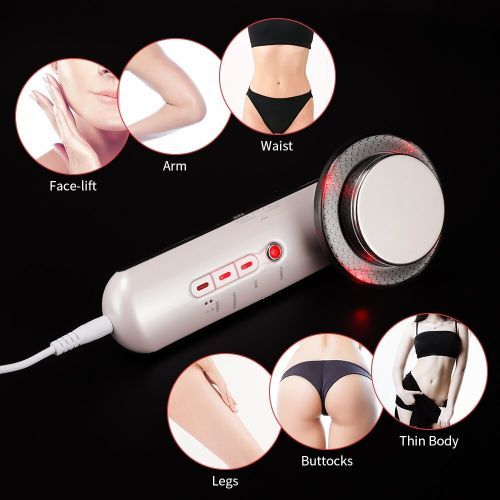 3 In 1 Facial Lifting EMS Infrared Ultrasonic Body Massager Device Ultrasound Slimming Fat Burner Cavitation Face Beauty Machine