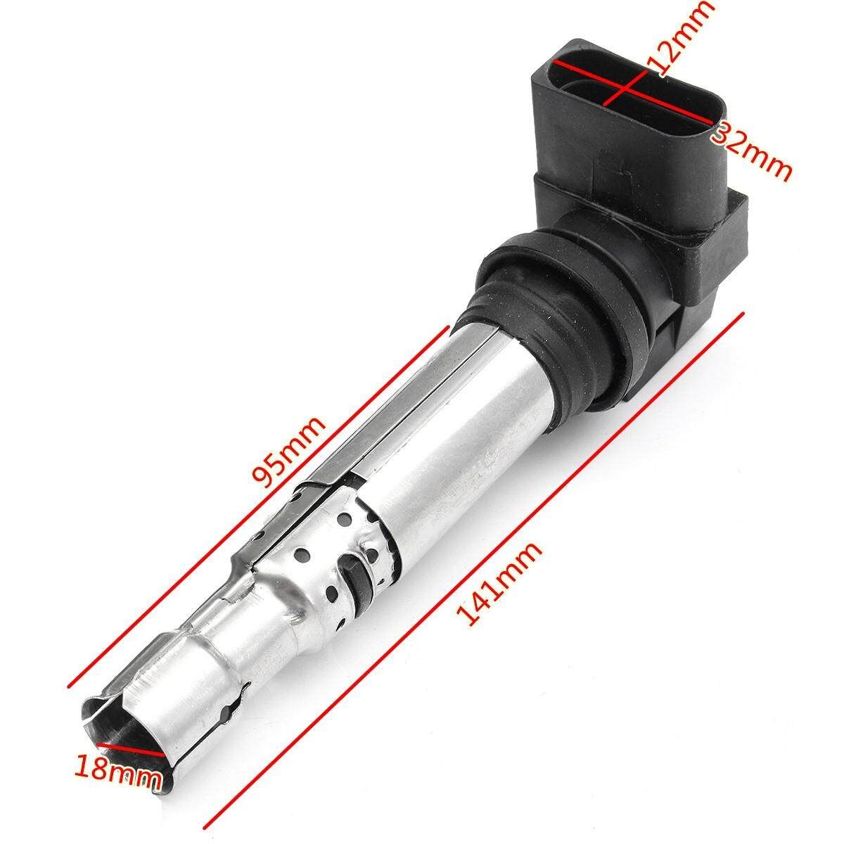 4 Pins Black Ignition Coil Vehicle System For Volkswagen #036905715G New