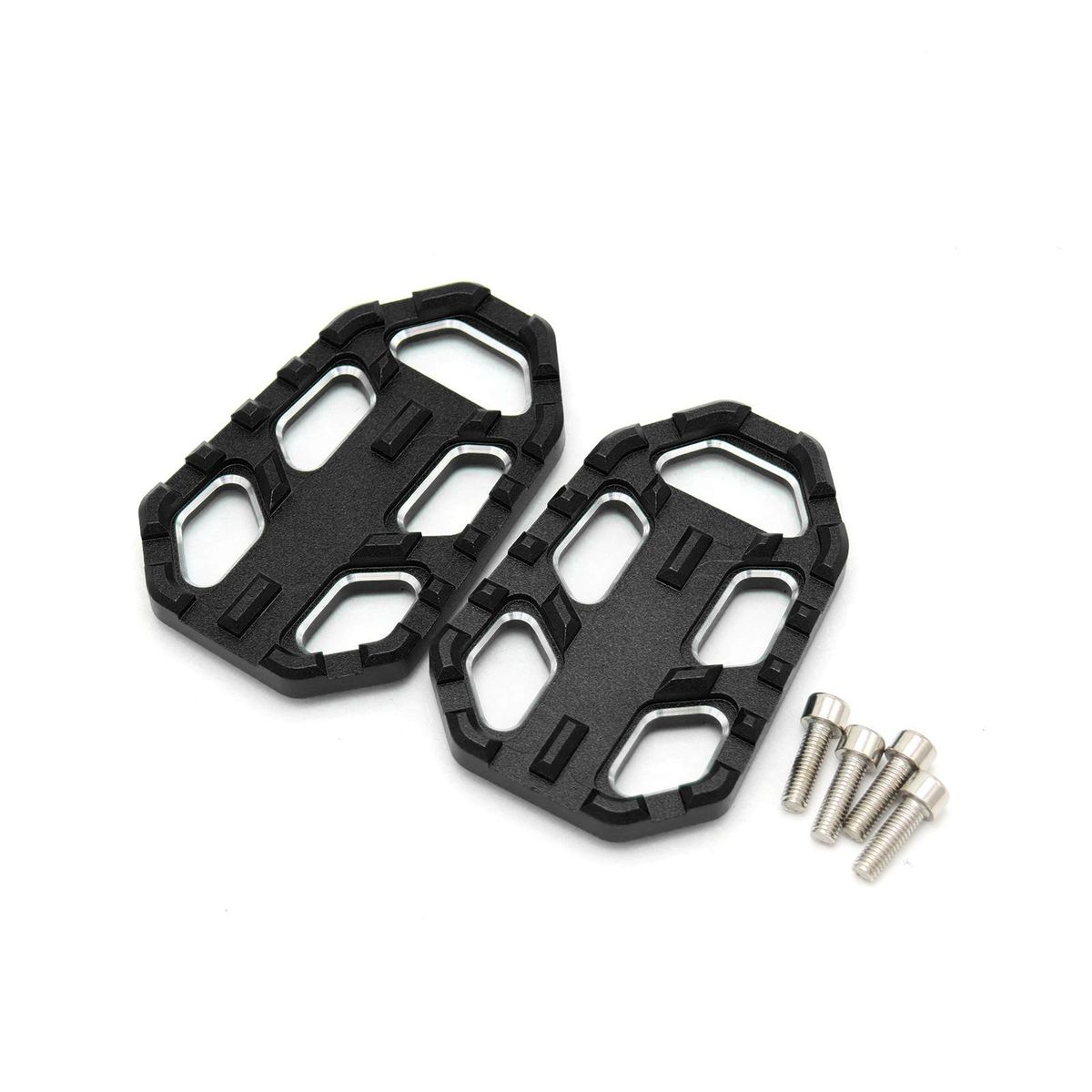 Motorcycle FootPegs Front Billet Wide Pedals Rest Footpegs Replacement for Kawasaki  Versys 650 1000 X300 2010-2019