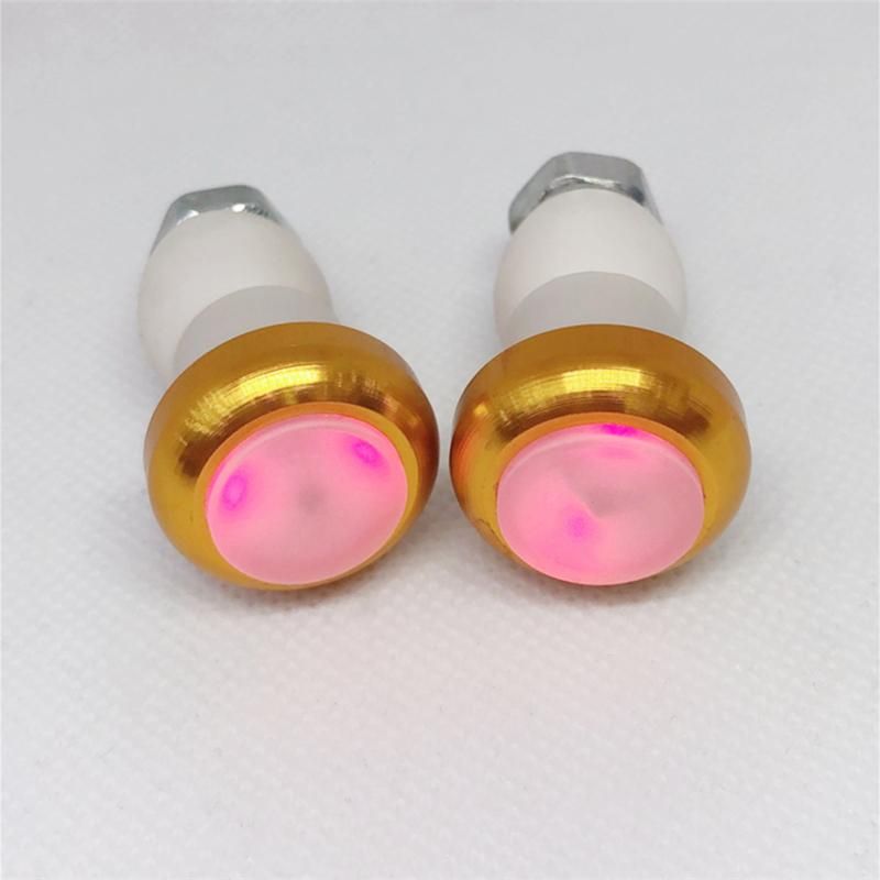 2PCS Bicycle Light Battery Powered Bicycle Handlebar Light Bike Signal Lamp Cycling LED Bar End Plugs Indicator Safety Lights