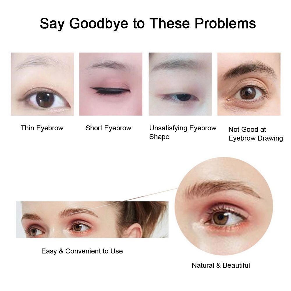 6D Eyebrow Tattoos Stickers Eyebrow Water Transfers Stickers