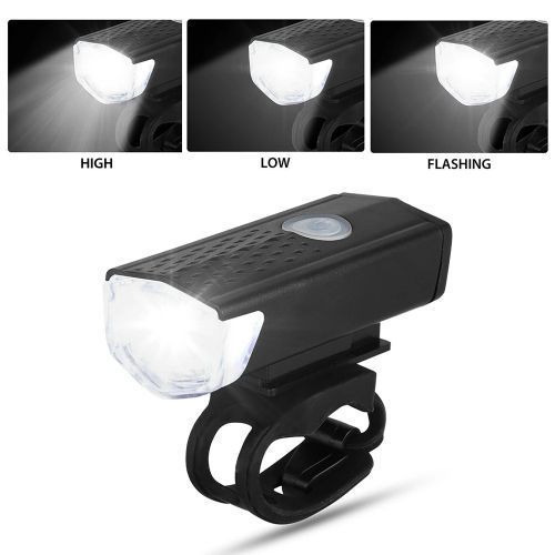Waterproof Cycling Safety Front Rear USB Recharge Bike Light