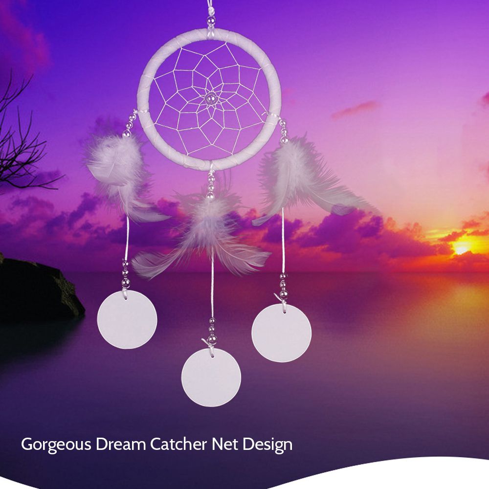 D-ream C-atcher Feather Net Hanging Design Portable For Home