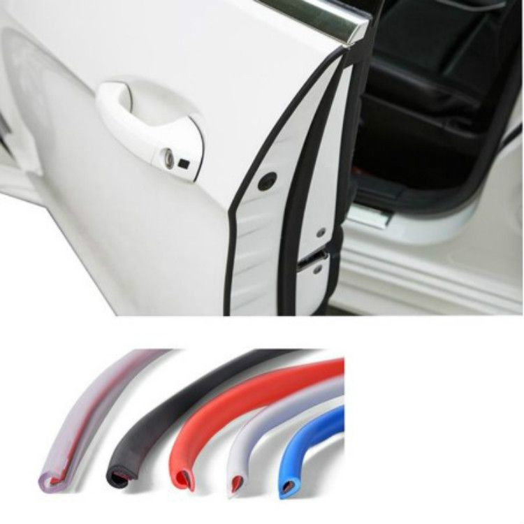 Black 5M Universal Car Door Scratch Protector Edge Strip