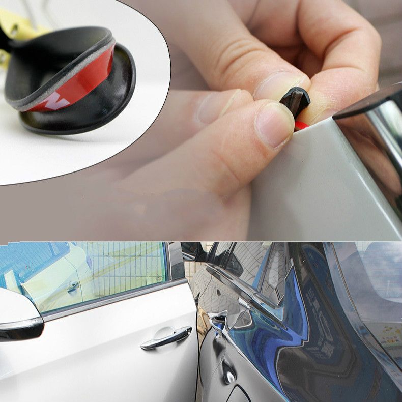 Black 5M Universal Car Door Scratch Protector Edge Strip