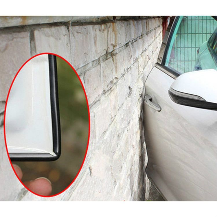 Black 5M Universal Car Door Scratch Protector Edge Strip