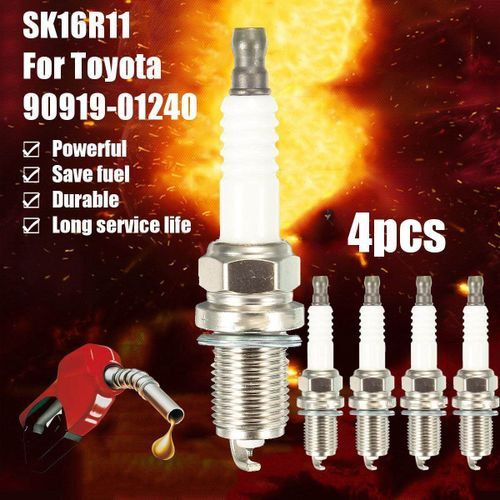 4x Denso SK16R11 Iridium Spark Plug For Toyota Corolla Matrix Prius 90919-01240