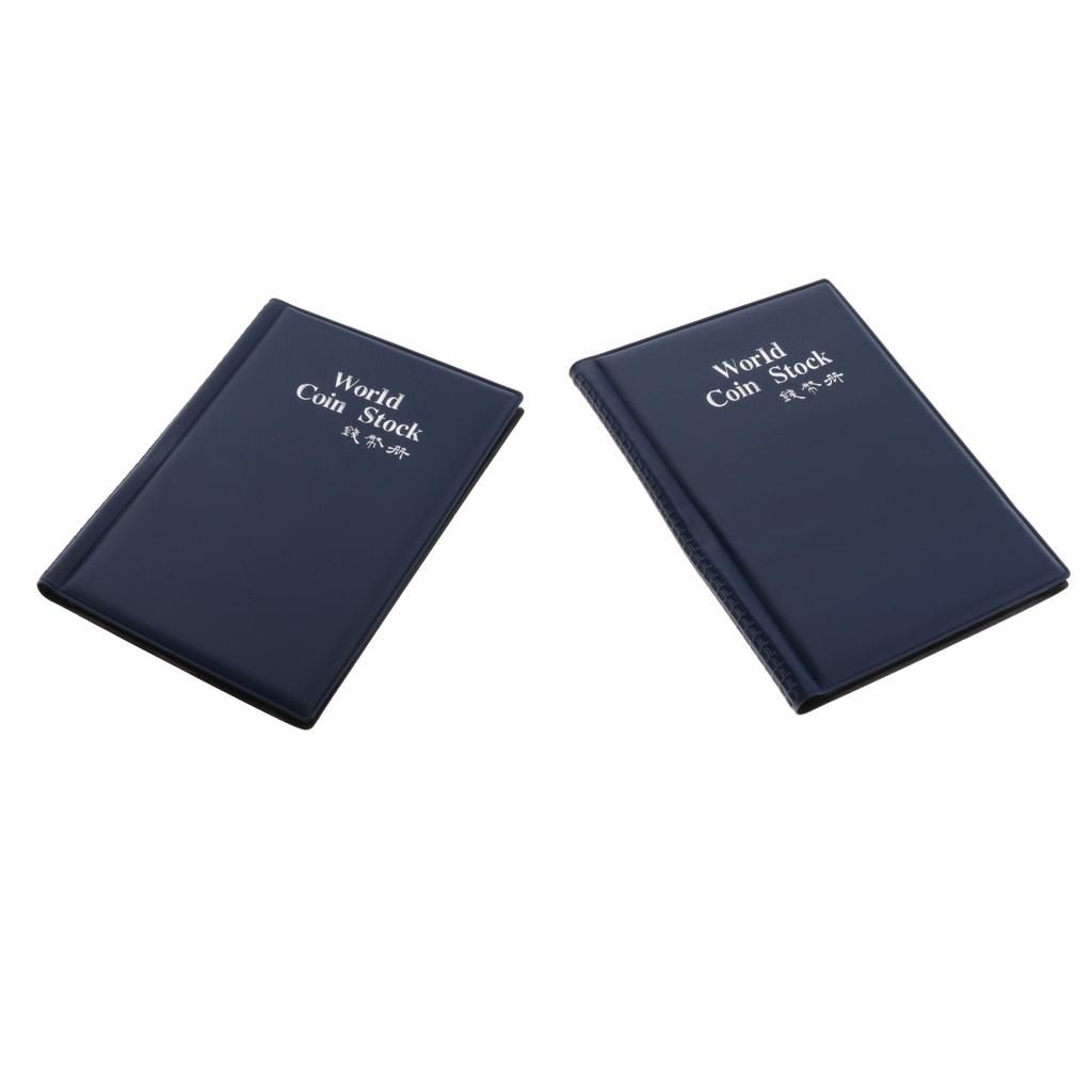 2pcs 120 Holder Coin Storage Container Souvenir Coin