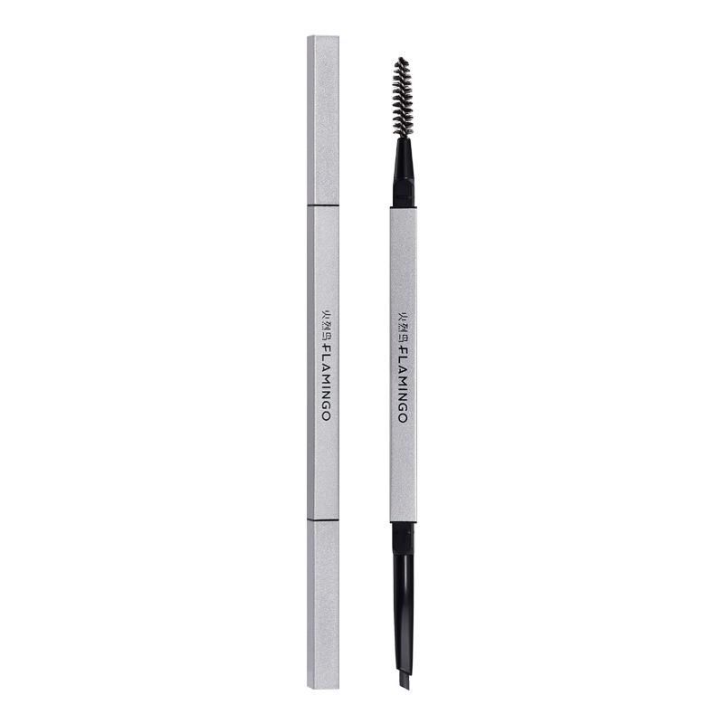 Flamingo Light Description Yuandai Eyebrow Chalk Automatic Replacement Refill Eyebrow Pencil Waterproof Sweat-Proof Not Smudge Lasting