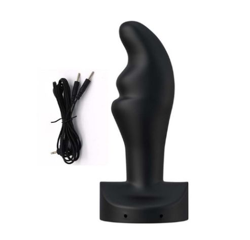 Silicone Electric Shock Anal  Plug Dildo Vibrator