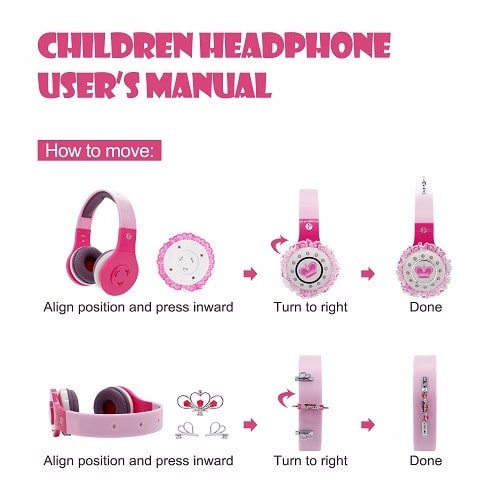 Princess Design Children's Friendly Headphones