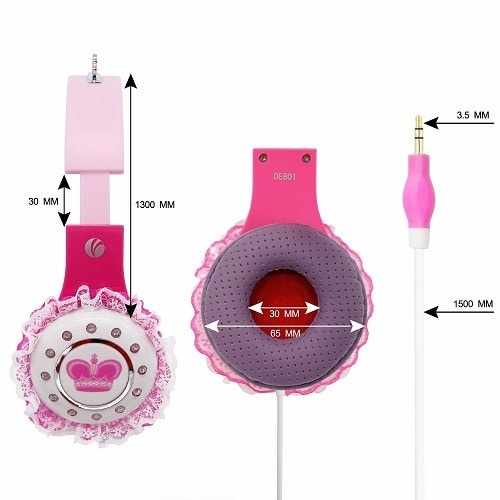 Princess Design Children's Friendly Headphones