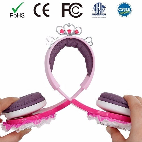 Princess Design Children's Friendly Headphones
