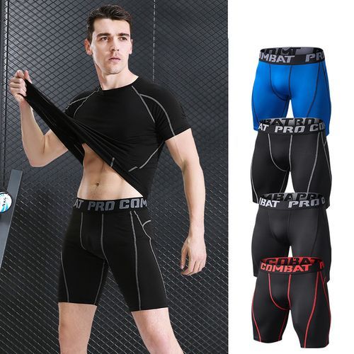 Stretchy Outdoor Sports Gym Basketball Soccer Tight Training Work Out Men Shorts