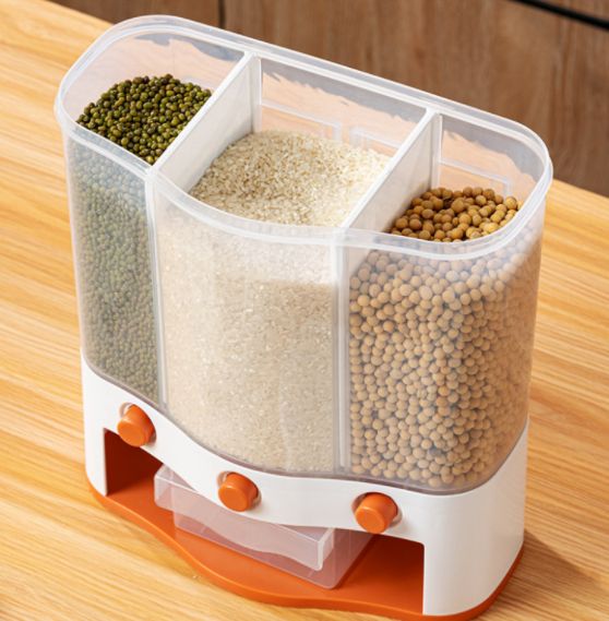 3 Section Rice\Grain Dispenser