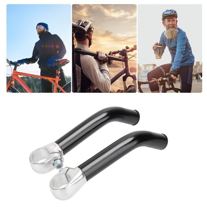 New Bi Y Le Su Ort Handlebar For 22.2 M Bi Y Le Sheep Horn Bar Handlebar Ends-black