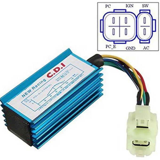Racing Performance AC 6 Pins CDI Box Unit For GY6 50CC 125CC Scooter