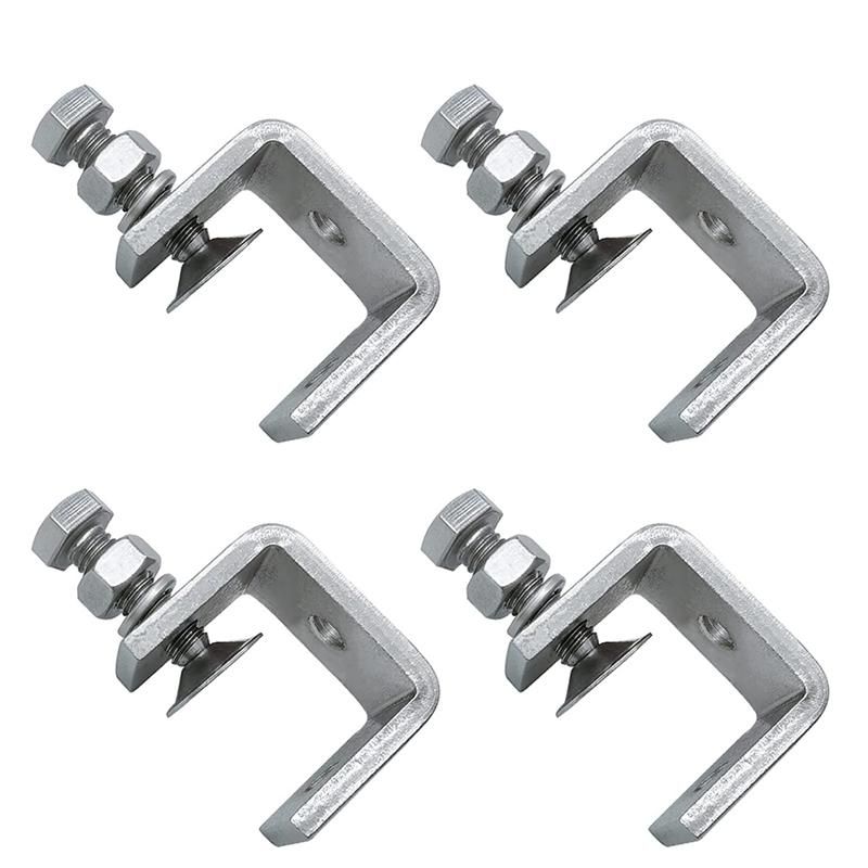 4PCS 16-25mm Heavy Duty Woodworking Clamp Set 304 Stainless Steel C Clamp Clamp Tools for WeldingCarpenter