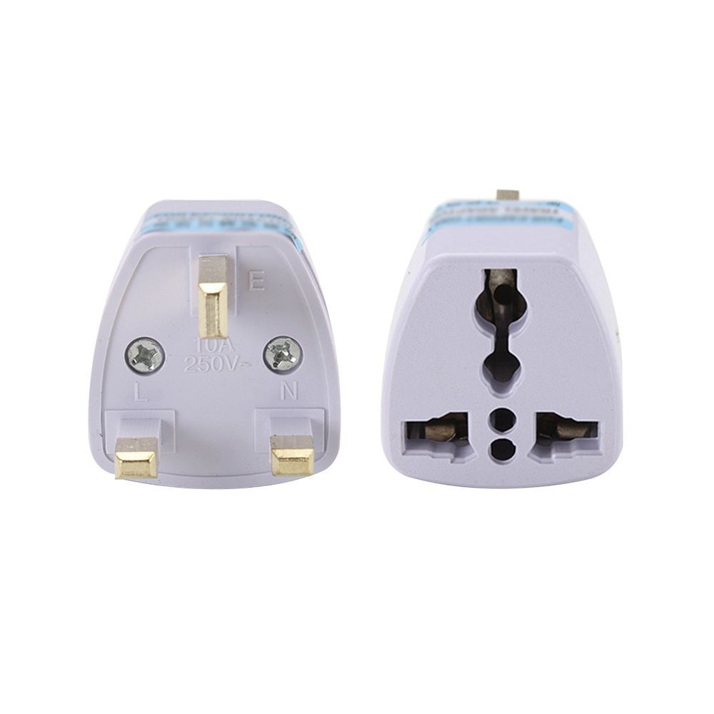 0-250V 10A 1000W UK To EU Euro Portable Outdoors Travel Wall Adapter Converter Socket UK Pakistan Malaysia Maldives Power Plug