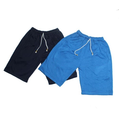 Men's 2-in-1 Plain Short Set- Royal & Navy Blue
