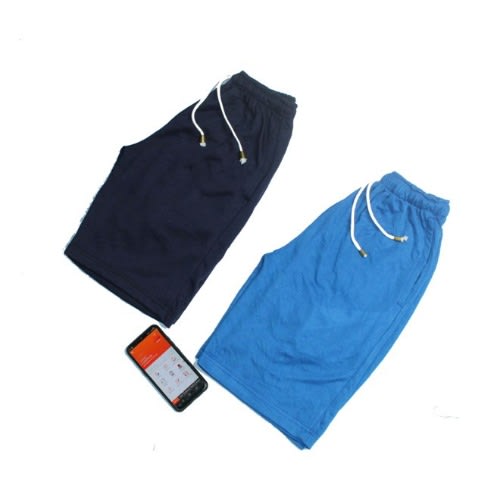 Men's 2-in-1 Plain Short Set- Royal & Navy Blue