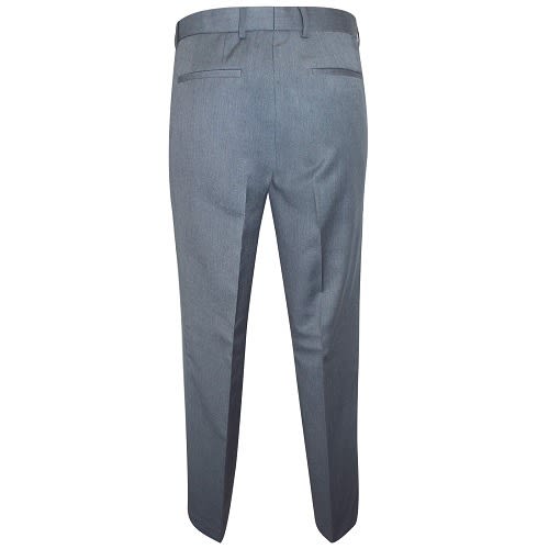 Men  Slim Fit Flat Front Trousers