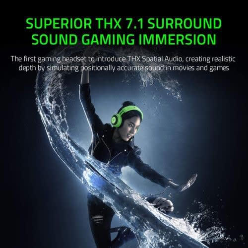 Kraken Tournament Edition Thx 7.1 Surround Sound Gaming Headset: For Ps4, Ps5 Xbox Pc- Green