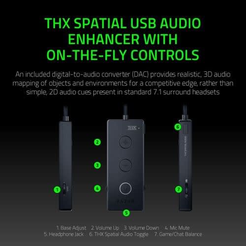 Kraken Tournament Edition Thx 7.1 Surround Sound Gaming Headset: For Ps4, Ps5 Xbox Pc- Green