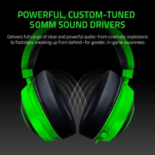 Kraken Tournament Edition Thx 7.1 Surround Sound Gaming Headset: For Ps4, Ps5 Xbox Pc- Green