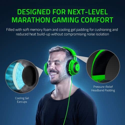 Kraken Tournament Edition Thx 7.1 Surround Sound Gaming Headset: For Ps4, Ps5 Xbox Pc- Green