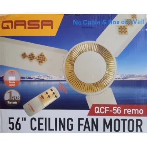 Ceiling Fan With Remote Control - 56" - Qcf 56c