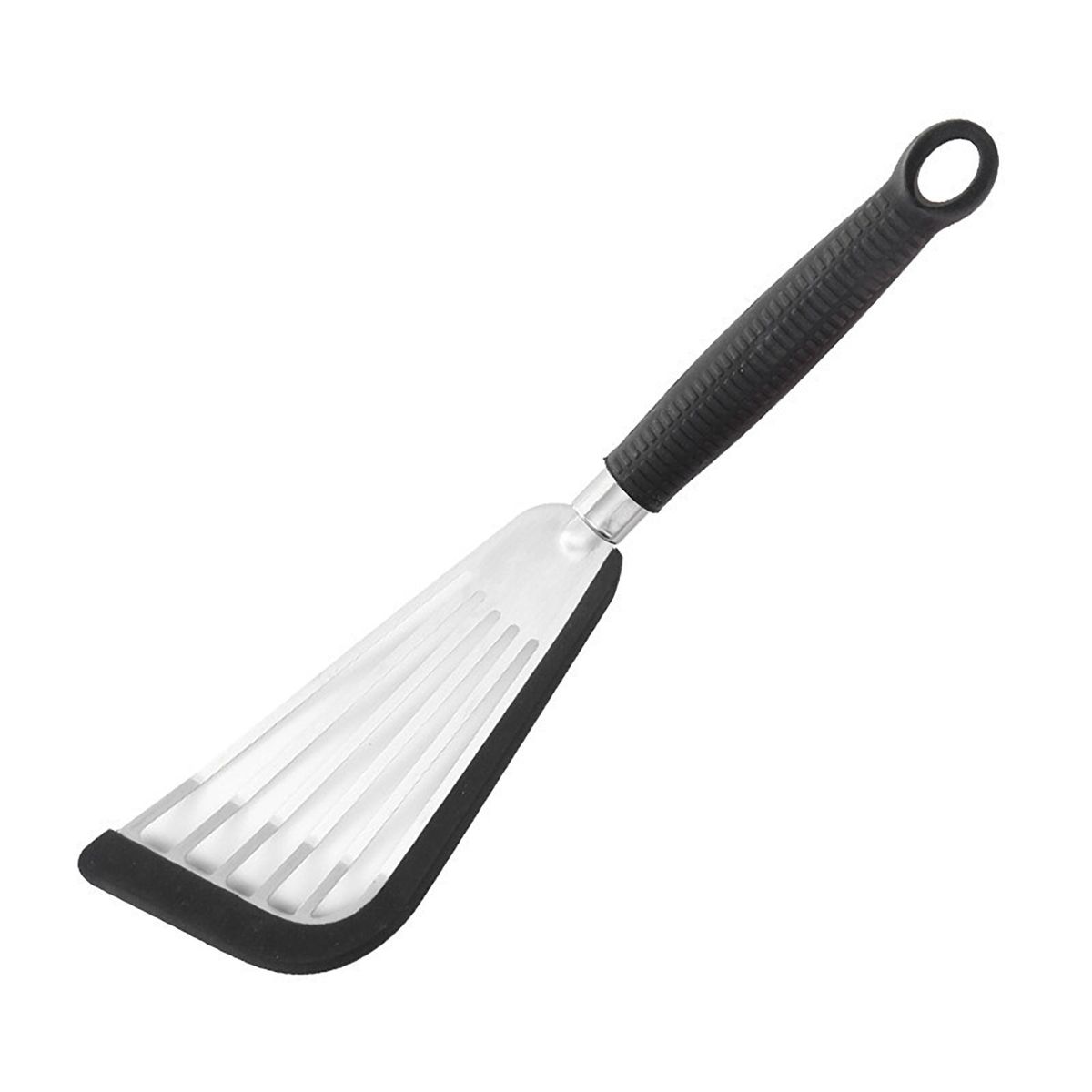 Cooking Spatula Tofu Fish Steak Slotted Turner Black