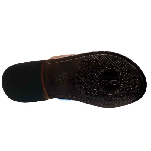SR MILANO Brown Overlap Slippers
