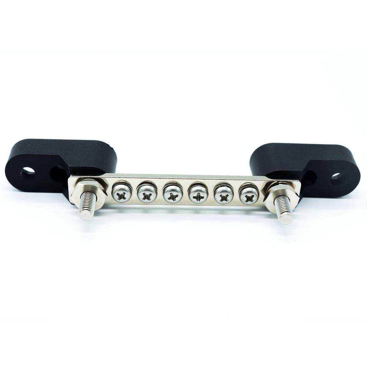 6 Way 12V/24V Car Boat Caravan Bus Bar Electrical Terninal Junction Box M4 100A