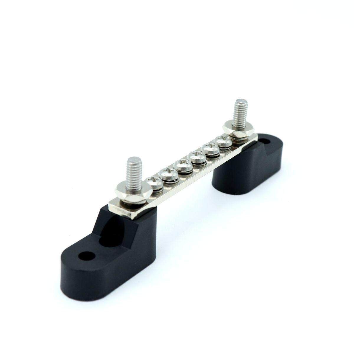 6 Way 12V/24V Car Boat Caravan Bus Bar Electrical Terninal Junction Box M4 100A