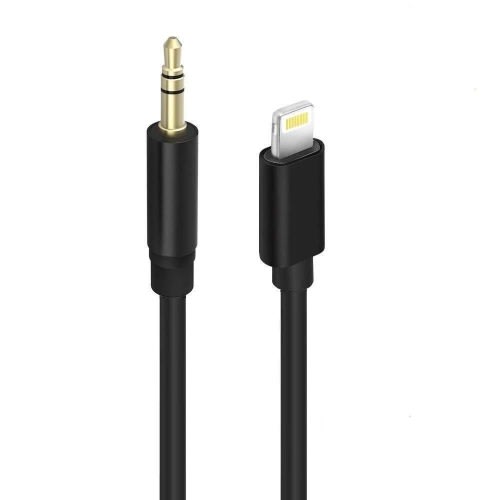 Lightning To 3.5 Aux Audio Adapter Cable 1m Jh-023 - Black
