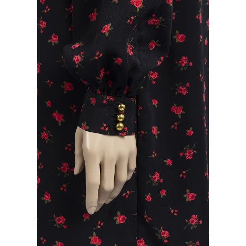Ladies Long Sleeve Floral Shift Dress