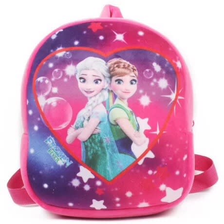 Princess Frozen Cartoon Character School Bag