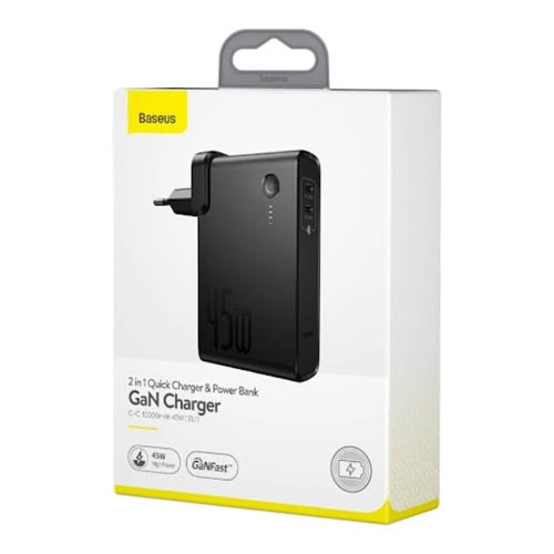 Power Station(gan)2-in-1 Quick Charge Power Bank & Charger C+u 10000mah 45w Cn Standard