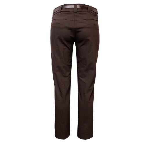 Luxury Ladies Corporate Straight Trouser -coffee Brown