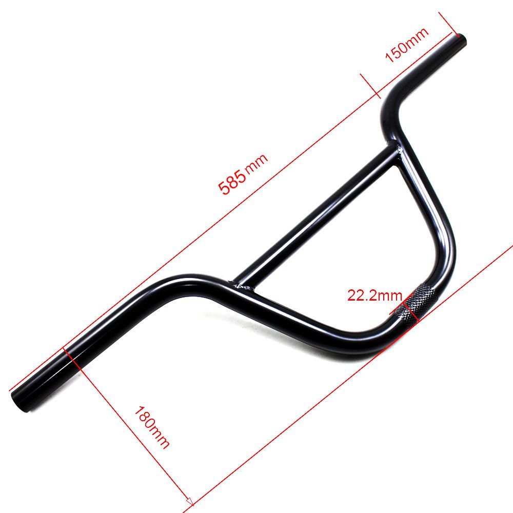 Swallow Shaped Bmx Handlebar High-Carbon Steel 585mm 22.2mm