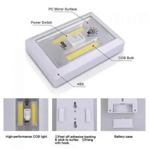 Led Wall Switch Light - Indoor & Outdoor Home Lighting Lamp
