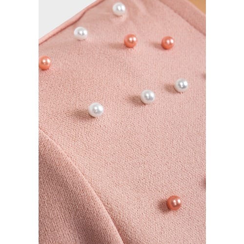 Ladies Pearl Neckline Long Sleeve Dress