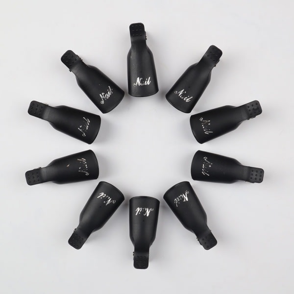Reusable Plastic Nails Keeper - 10 Pieces  - Black