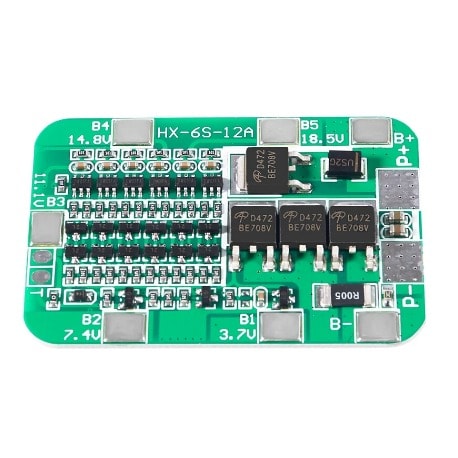 6S 25V 25A Balanced 18650 Lithium Battery Charger Protection BMS Board