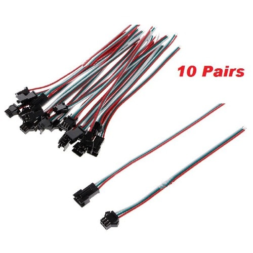 Sm Male & Female Terminal Wire- 3P Connector